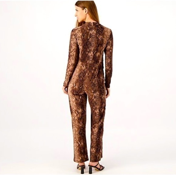 Attitudes by Renee Petite Como Jersey Mock Wrap Waist Jumpsuit 2X Petite NWOT - Picture 1 of 4